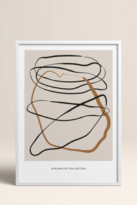 HOMEPACK Ahşap Çerçeveli Tablo Çerçeveli Poster Sanatsal Modern Duvar Dekoru BOHEMIAN-24