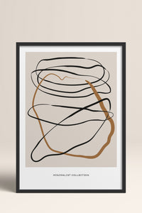 HOMEPACK Ahşap Çerçeveli Tablo Çerçeveli Poster Sanatsal Modern Duvar Dekoru BOHEMIAN-24