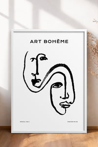 HOMEPACK Ahşap Çerçeveli Tablo Çerçeveli Poster Sanatsal Modern Duvar Dekoru BOHEMIAN-25