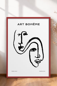 HOMEPACK Ahşap Çerçeveli Tablo Çerçeveli Poster Sanatsal Modern Duvar Dekoru BOHEMIAN-25