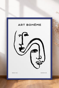 HOMEPACK Ahşap Çerçeveli Tablo Çerçeveli Poster Sanatsal Modern Duvar Dekoru BOHEMIAN-25