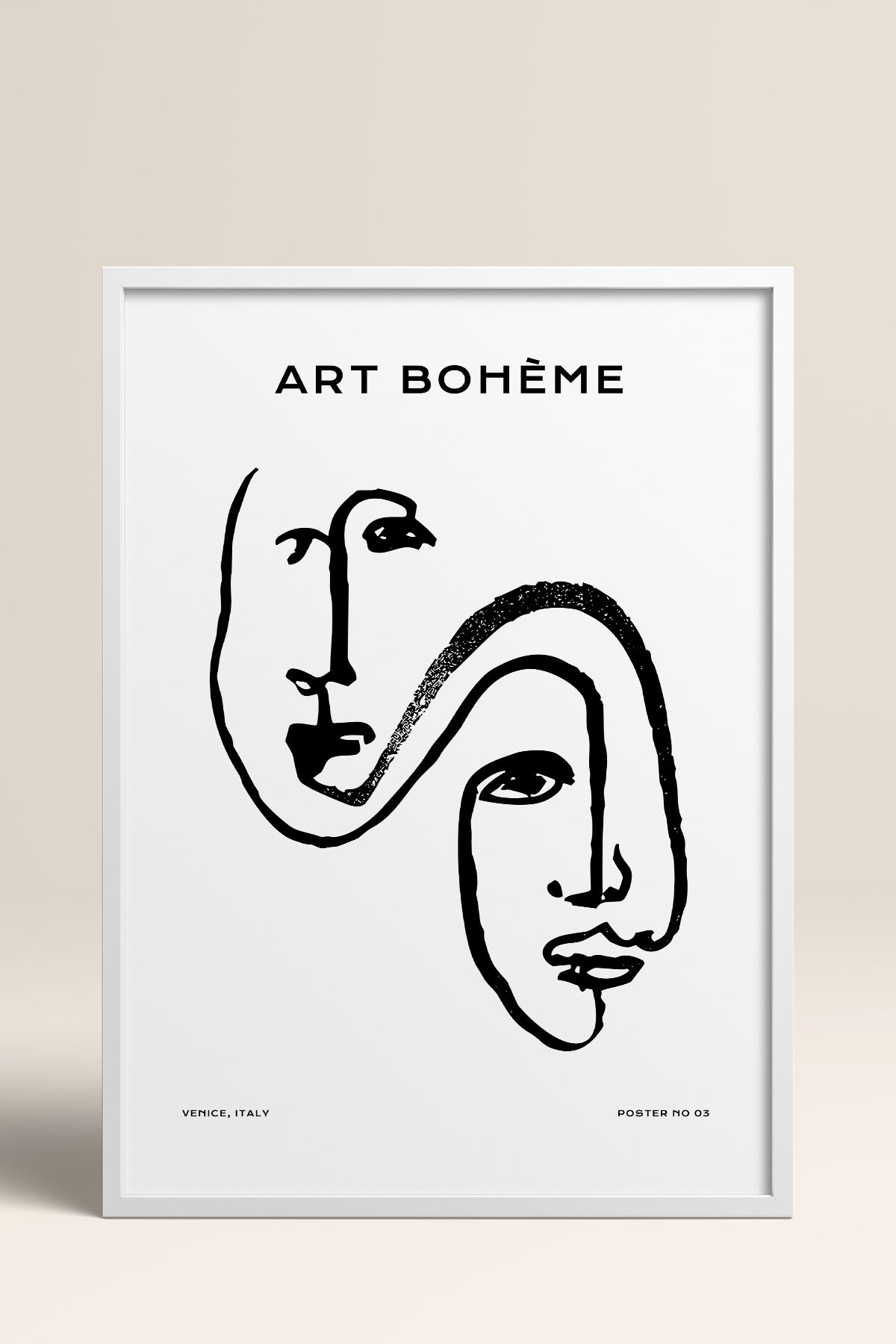 HOMEPACK Ahşap Çerçeveli Tablo Çerçeveli Poster Sanatsal Modern Duvar Dekoru BOHEMIAN-25