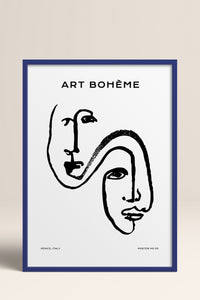 HOMEPACK Ahşap Çerçeveli Tablo Çerçeveli Poster Sanatsal Modern Duvar Dekoru BOHEMIAN-25