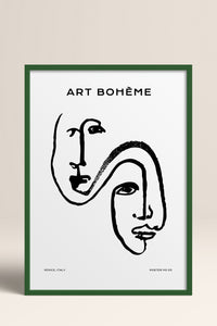 HOMEPACK Ahşap Çerçeveli Tablo Çerçeveli Poster Sanatsal Modern Duvar Dekoru BOHEMIAN-25