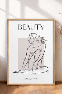 HOMEPACK Ahşap Çerçeveli Tablo Çerçeveli Poster Sanatsal Modern Duvar Dekoru BOHEMIAN-27
