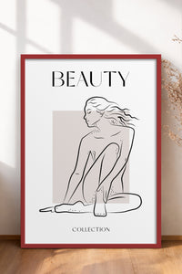 HOMEPACK Ahşap Çerçeveli Tablo Çerçeveli Poster Sanatsal Modern Duvar Dekoru BOHEMIAN-27