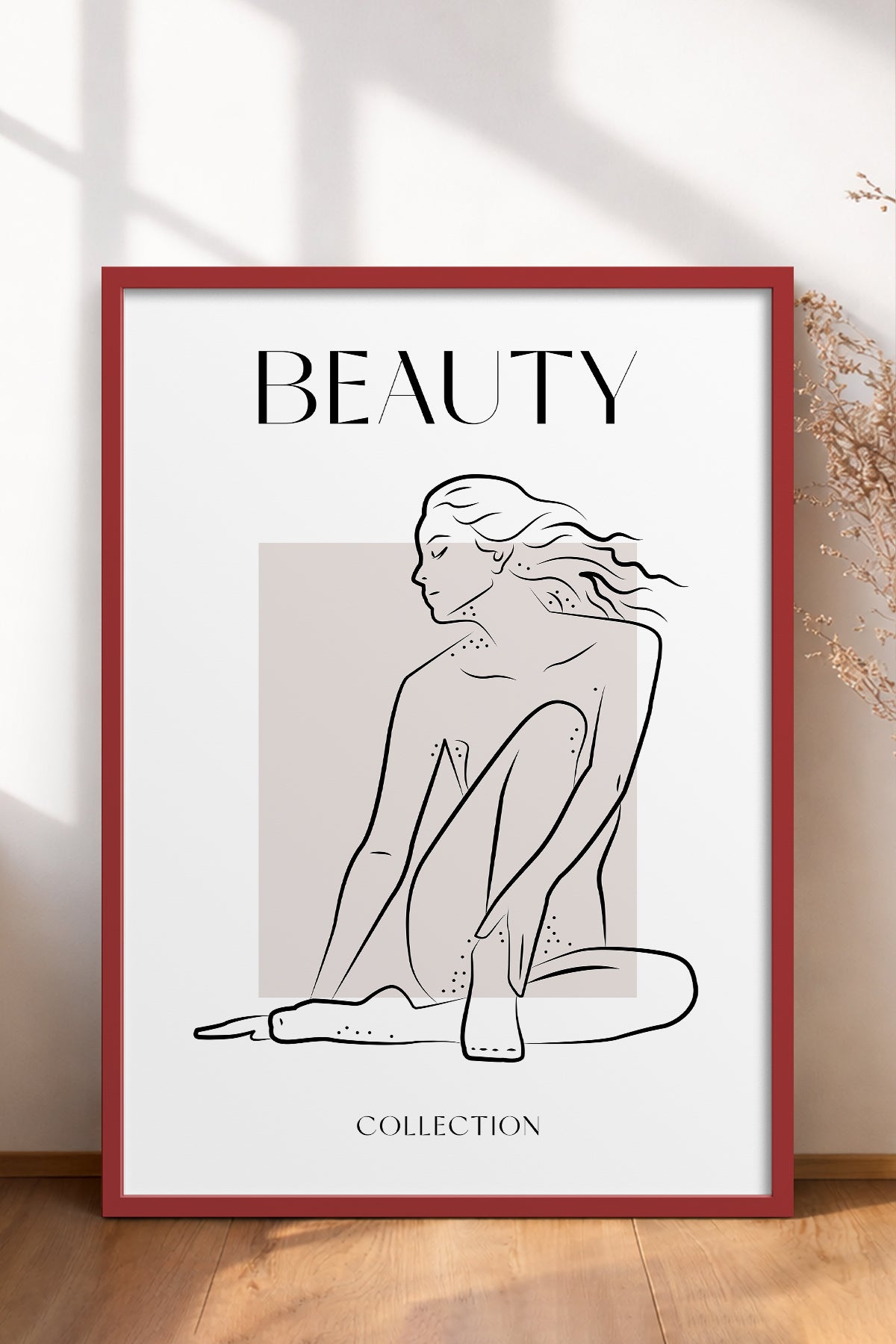 HOMEPACK Ahşap Çerçeveli Tablo Çerçeveli Poster Sanatsal Modern Duvar Dekoru BOHEMIAN-27