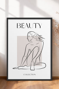 HOMEPACK Ahşap Çerçeveli Tablo Çerçeveli Poster Sanatsal Modern Duvar Dekoru BOHEMIAN-27
