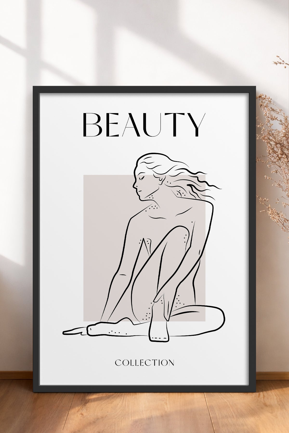 HOMEPACK Ahşap Çerçeveli Tablo Çerçeveli Poster Sanatsal Modern Duvar Dekoru BOHEMIAN-27