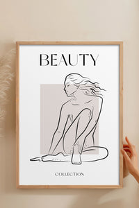 HOMEPACK Ahşap Çerçeveli Tablo Çerçeveli Poster Sanatsal Modern Duvar Dekoru BOHEMIAN-27