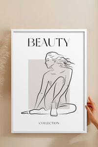 HOMEPACK Ahşap Çerçeveli Tablo Çerçeveli Poster Sanatsal Modern Duvar Dekoru BOHEMIAN-27
