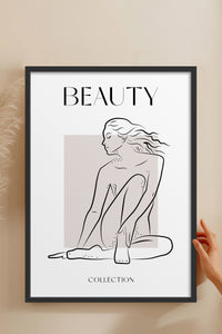 HOMEPACK Ahşap Çerçeveli Tablo Çerçeveli Poster Sanatsal Modern Duvar Dekoru BOHEMIAN-27