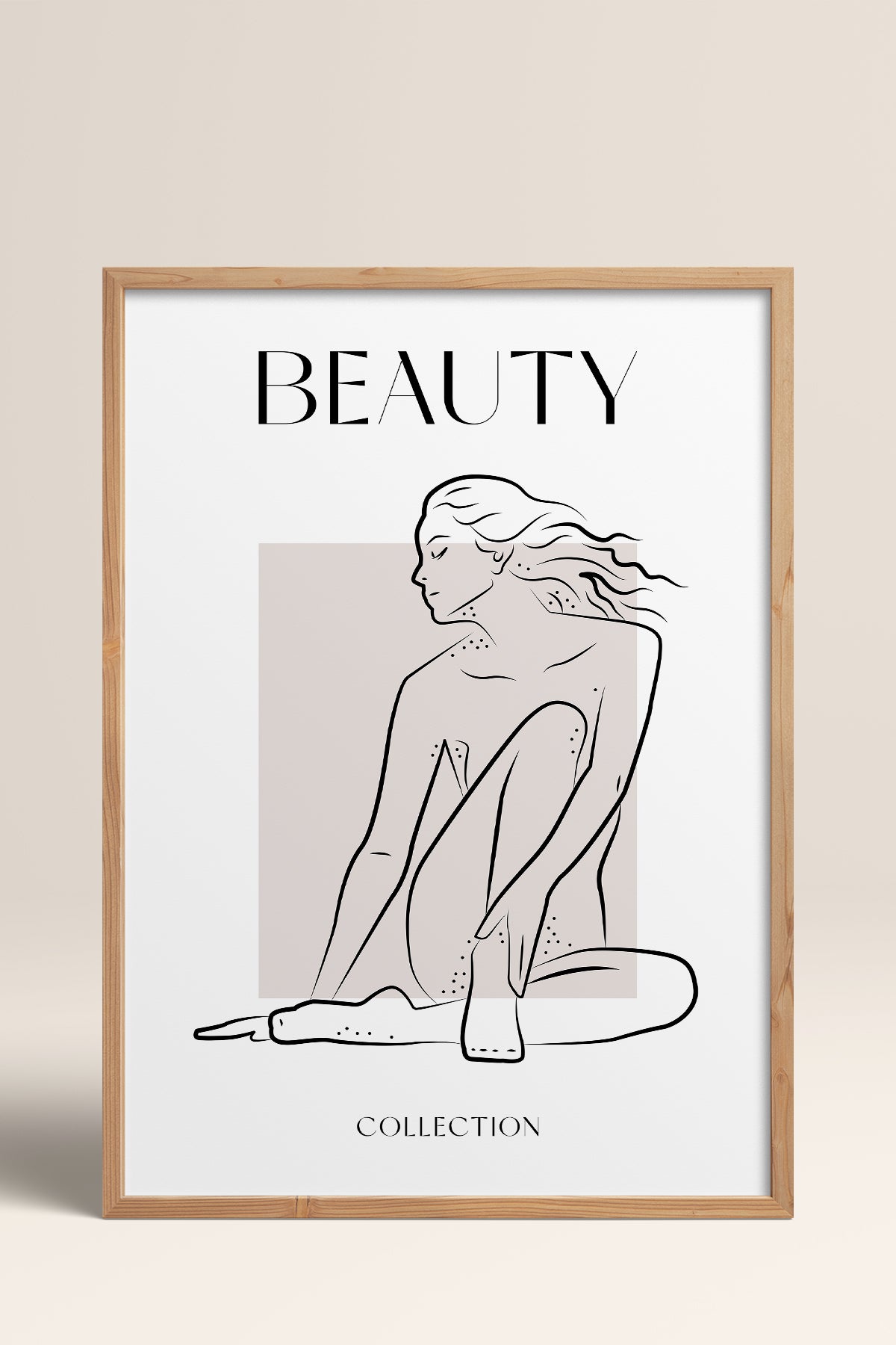 HOMEPACK Ahşap Çerçeveli Tablo Çerçeveli Poster Sanatsal Modern Duvar Dekoru BOHEMIAN-27