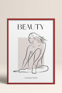 HOMEPACK Ahşap Çerçeveli Tablo Çerçeveli Poster Sanatsal Modern Duvar Dekoru BOHEMIAN-27