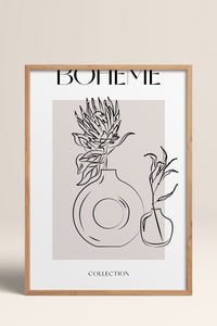 HOMEPACK Ahşap Çerçeveli Tablo Çerçeveli Poster Sanatsal Modern Duvar Dekoru BOHEMIAN-28