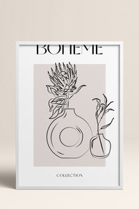 HOMEPACK Ahşap Çerçeveli Tablo Çerçeveli Poster Sanatsal Modern Duvar Dekoru BOHEMIAN-28