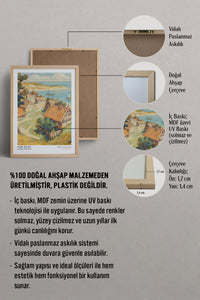 HOMEPACK Ahşap Çerçeveli Tablo Çerçeveli Poster Sanatsal Modern Duvar Dekoru CLS-01