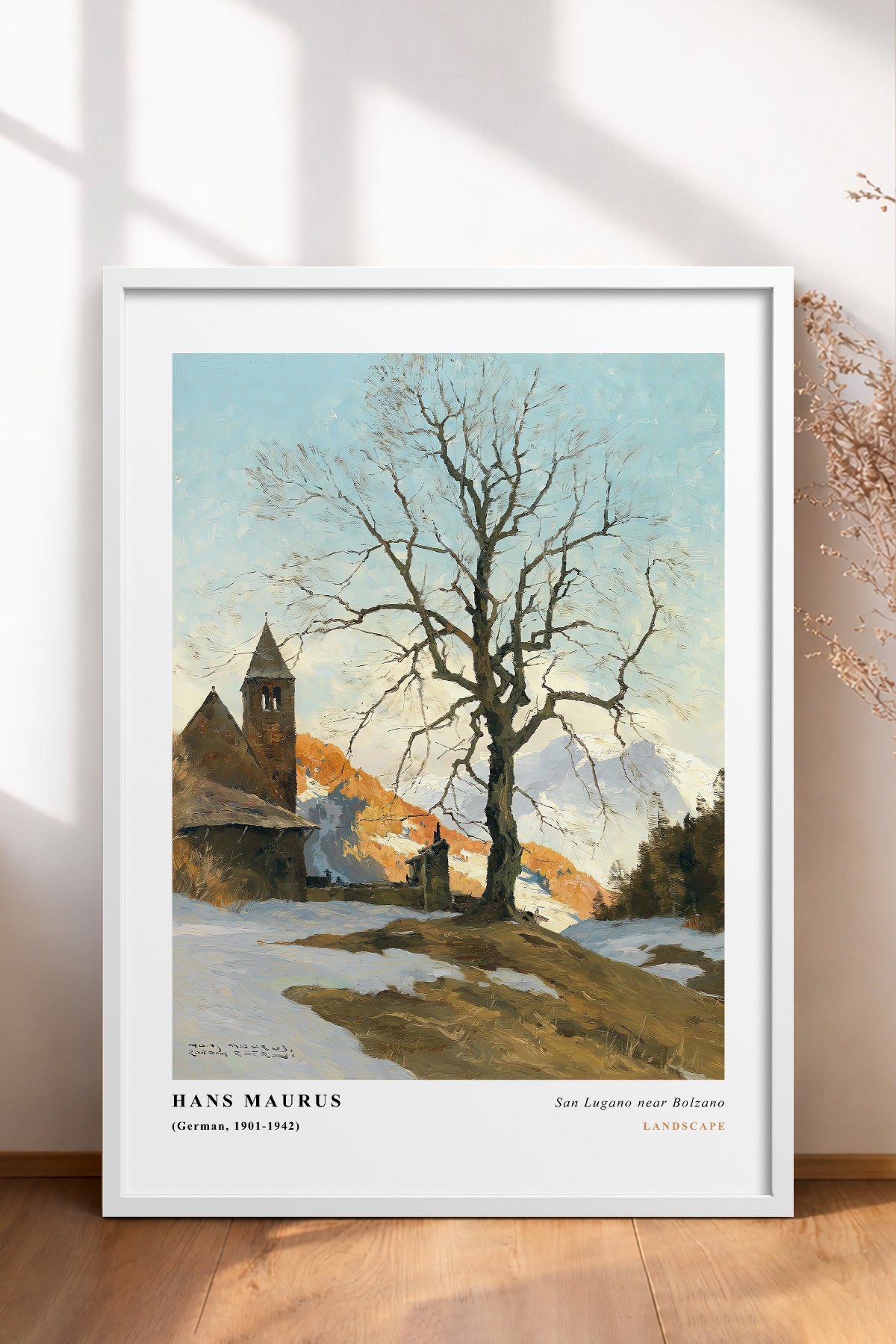 HOMEPACK Ahşap Çerçeveli Tablo Çerçeveli Poster Sanatsal Modern Duvar Dekoru CLS-02