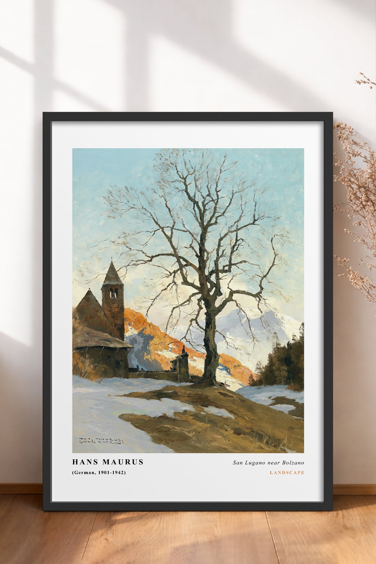 HOMEPACK Ahşap Çerçeveli Tablo Çerçeveli Poster Sanatsal Modern Duvar Dekoru CLS-02