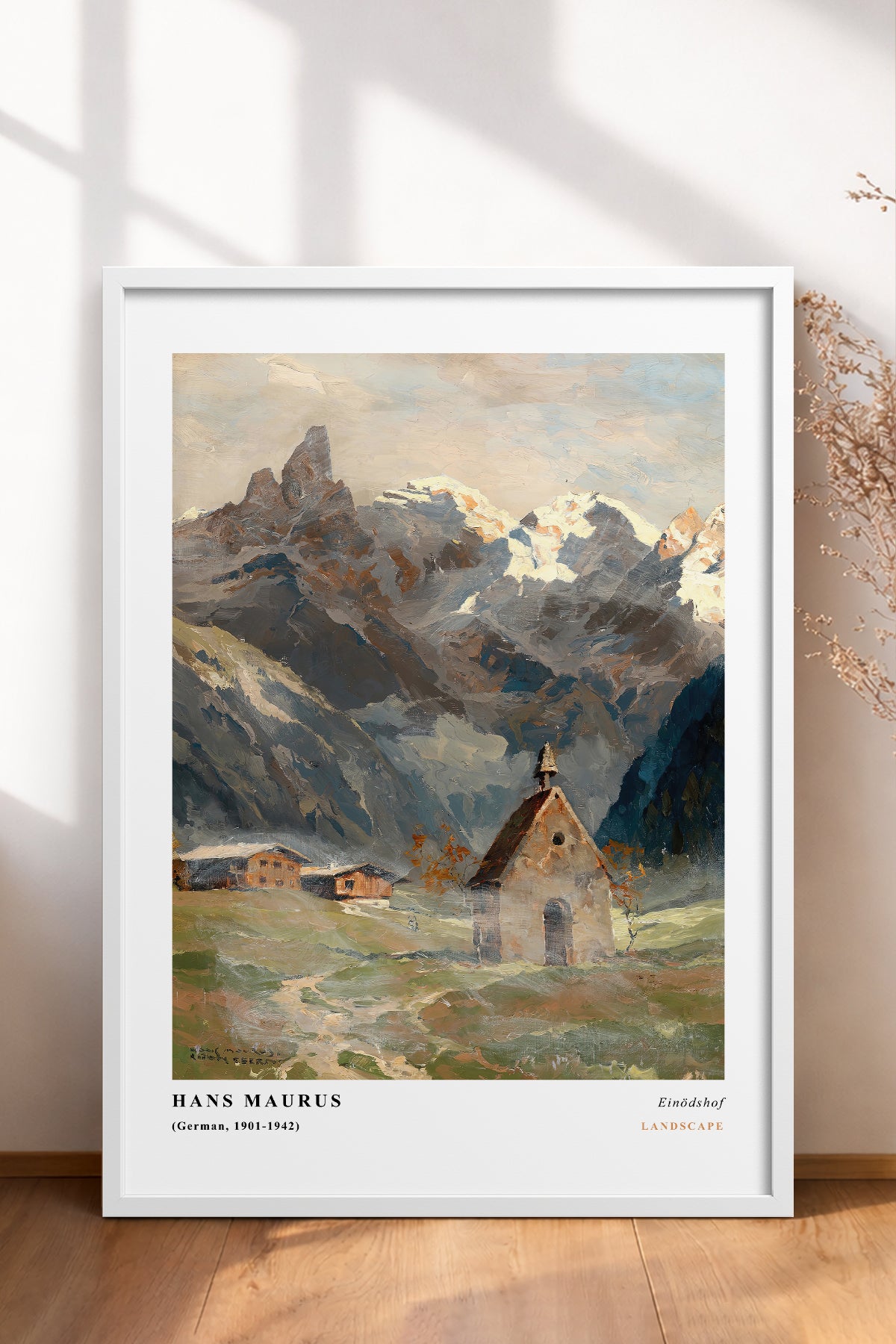 HOMEPACK Ahşap Çerçeveli Tablo Çerçeveli Poster Sanatsal Modern Duvar Dekoru CLS-03