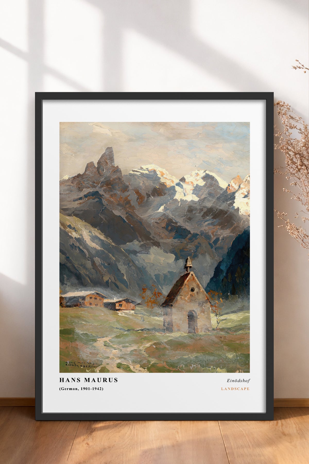 HOMEPACK Ahşap Çerçeveli Tablo Çerçeveli Poster Sanatsal Modern Duvar Dekoru CLS-03