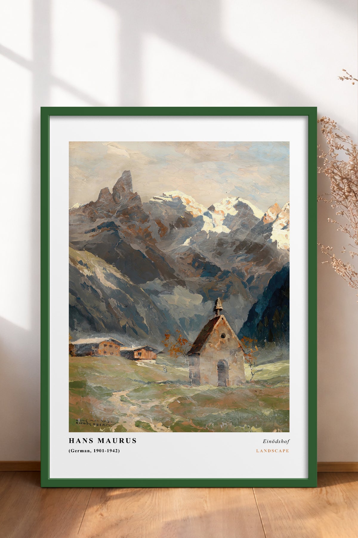 HOMEPACK Ahşap Çerçeveli Tablo Çerçeveli Poster Sanatsal Modern Duvar Dekoru CLS-03