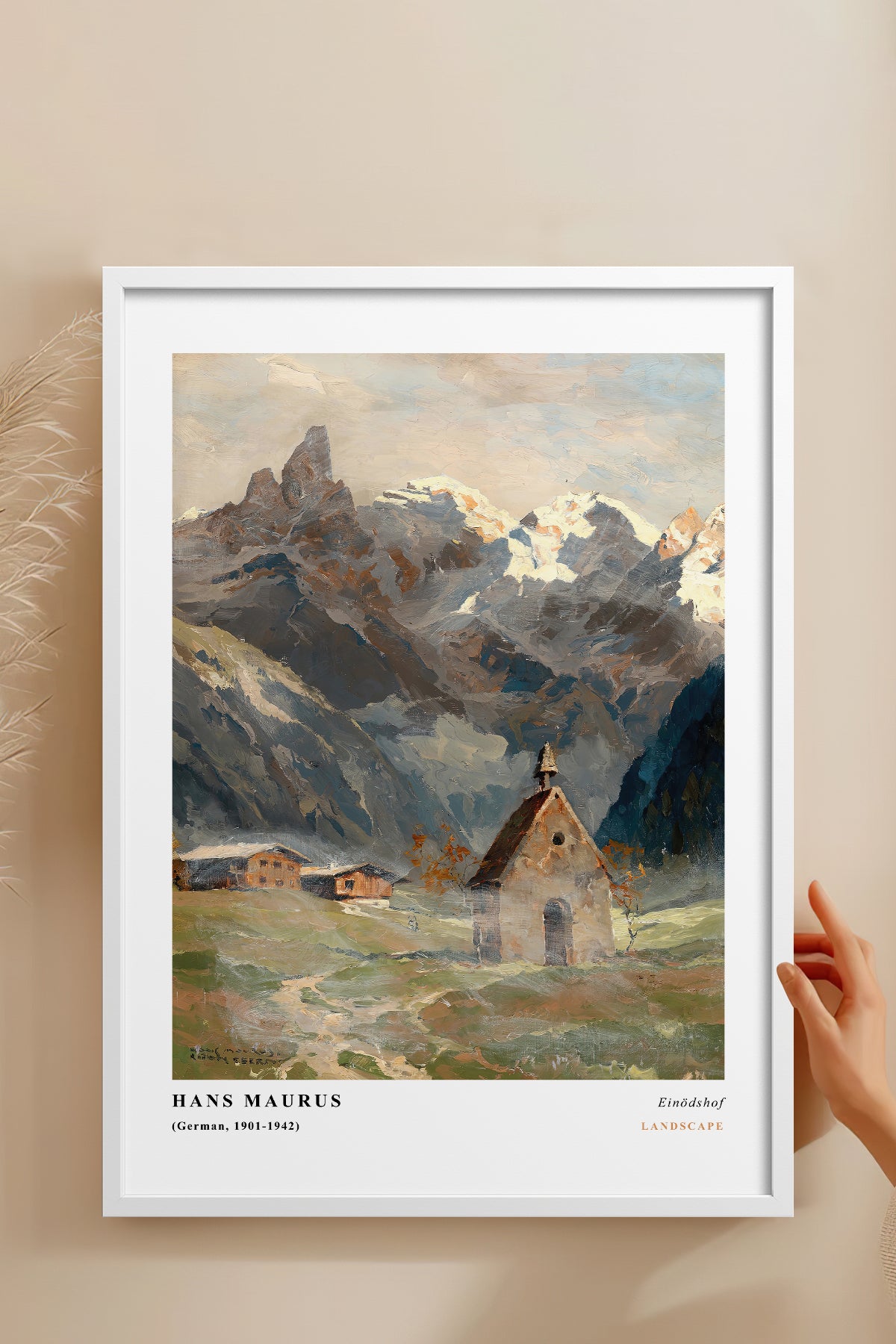HOMEPACK Ahşap Çerçeveli Tablo Çerçeveli Poster Sanatsal Modern Duvar Dekoru CLS-03