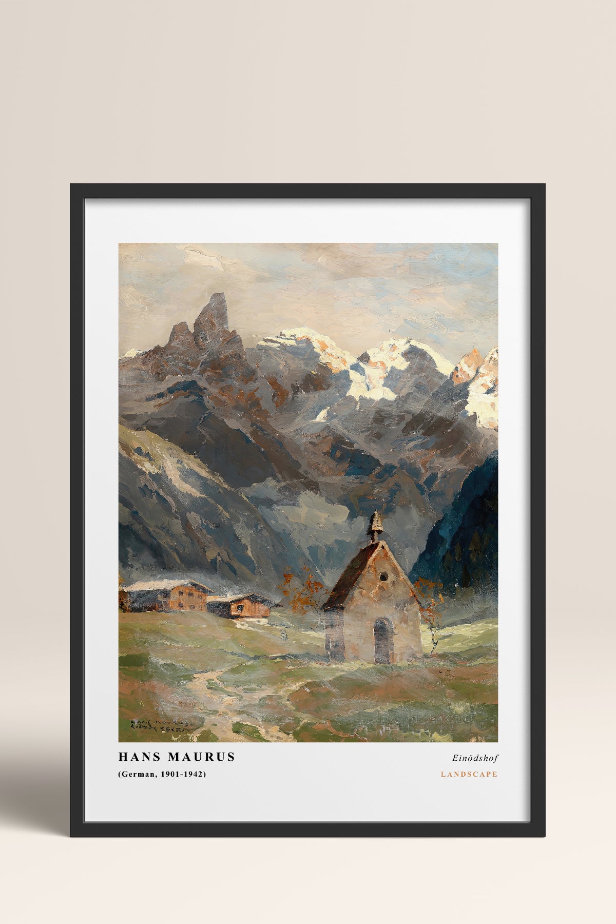 HOMEPACK Ahşap Çerçeveli Tablo Çerçeveli Poster Sanatsal Modern Duvar Dekoru CLS-03