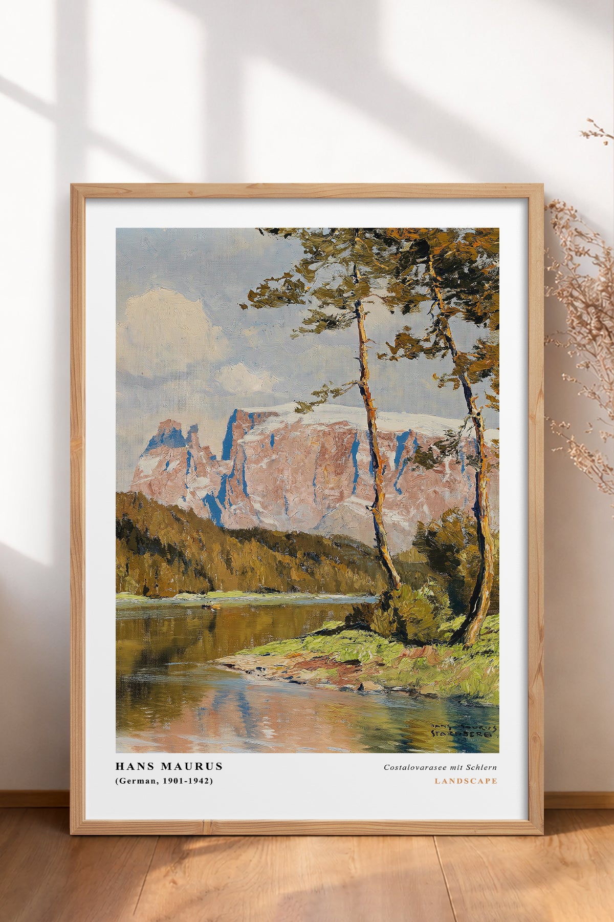 HOMEPACK Ahşap Çerçeveli Tablo Çerçeveli Poster Sanatsal Modern Duvar Dekoru CLS-04