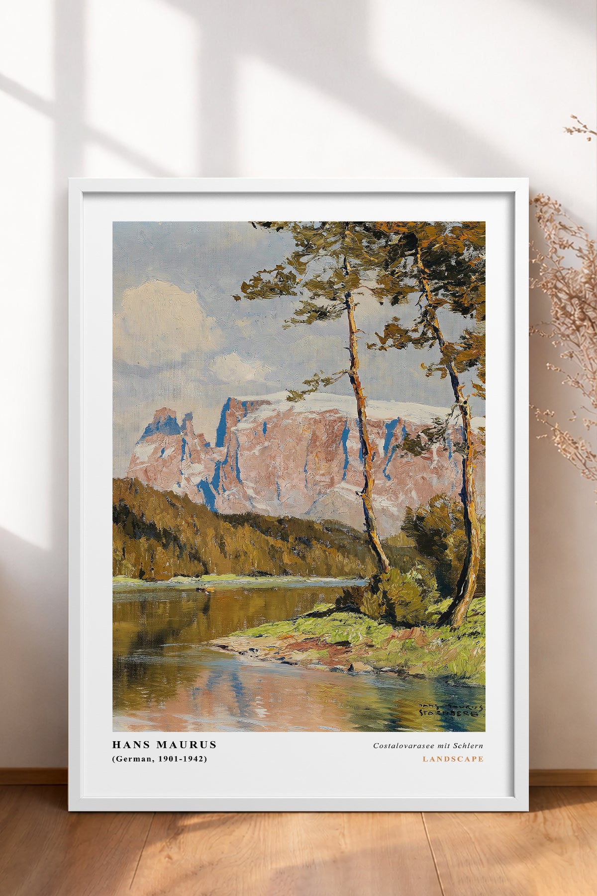 HOMEPACK Ahşap Çerçeveli Tablo Çerçeveli Poster Sanatsal Modern Duvar Dekoru CLS-04
