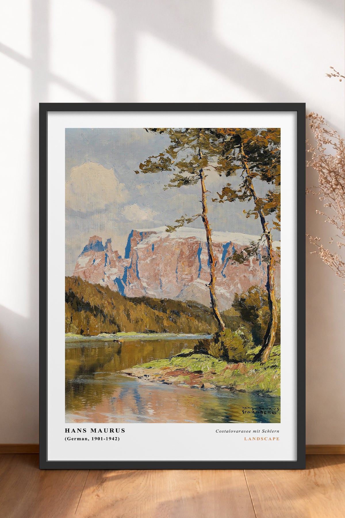 HOMEPACK Ahşap Çerçeveli Tablo Çerçeveli Poster Sanatsal Modern Duvar Dekoru CLS-04