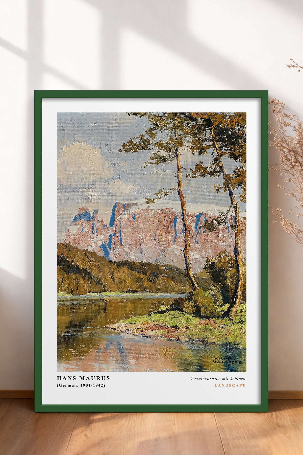 HOMEPACK Ahşap Çerçeveli Tablo Çerçeveli Poster Sanatsal Modern Duvar Dekoru CLS-04