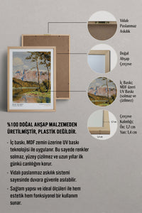 HOMEPACK Ahşap Çerçeveli Tablo Çerçeveli Poster Sanatsal Modern Duvar Dekoru CLS-04