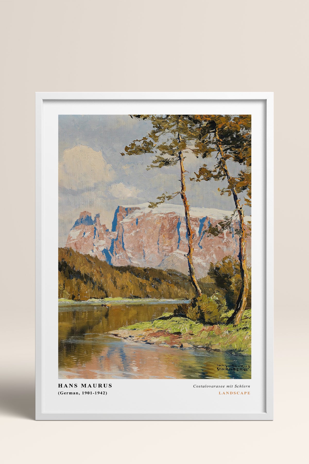 HOMEPACK Ahşap Çerçeveli Tablo Çerçeveli Poster Sanatsal Modern Duvar Dekoru CLS-04