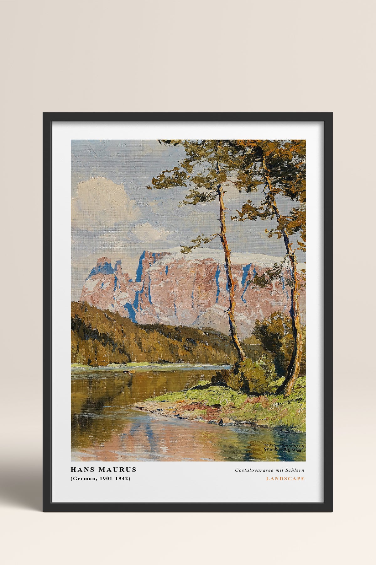 HOMEPACK Ahşap Çerçeveli Tablo Çerçeveli Poster Sanatsal Modern Duvar Dekoru CLS-04