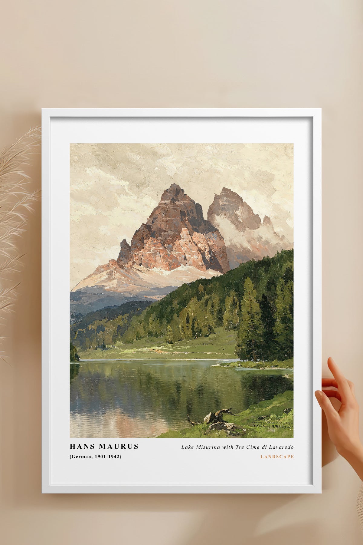 HOMEPACK Ahşap Çerçeveli Tablo Çerçeveli Poster Sanatsal Modern Duvar Dekoru CLS-05