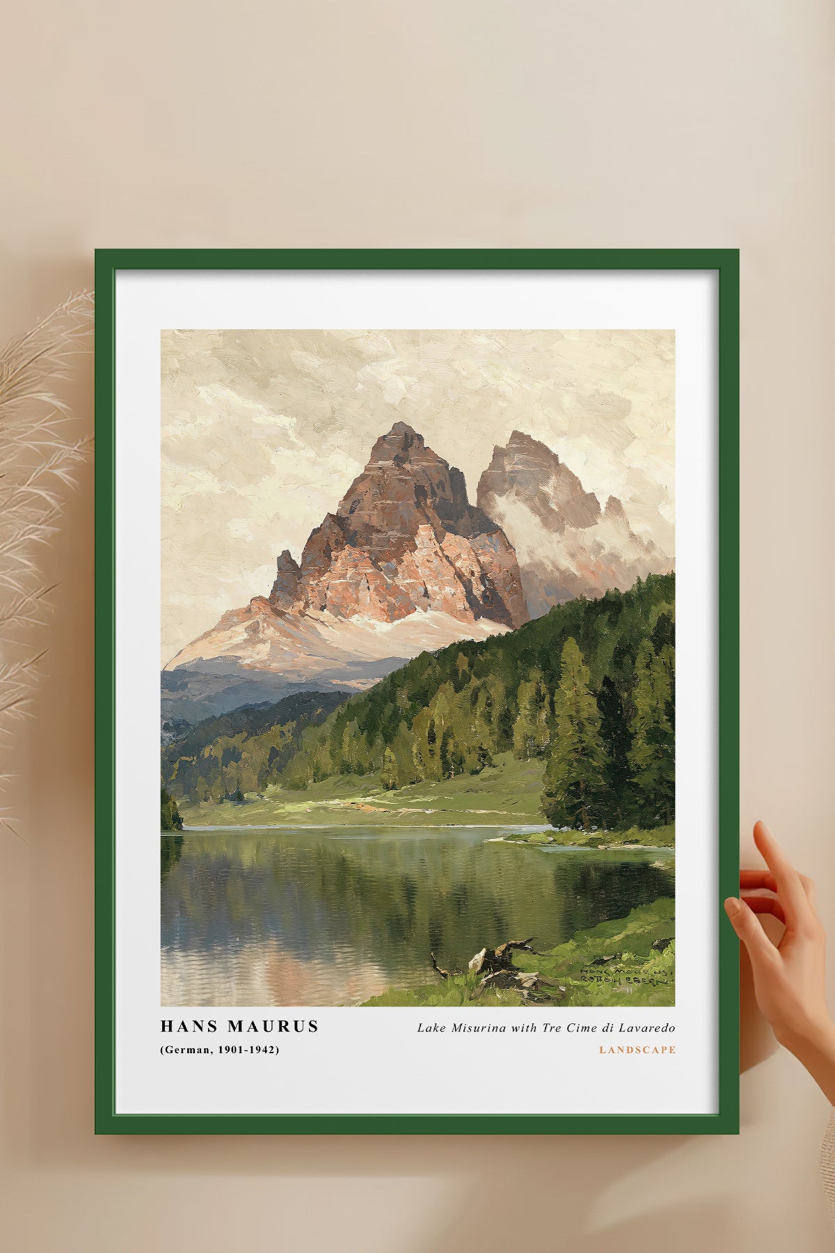 HOMEPACK Ahşap Çerçeveli Tablo Çerçeveli Poster Sanatsal Modern Duvar Dekoru CLS-05