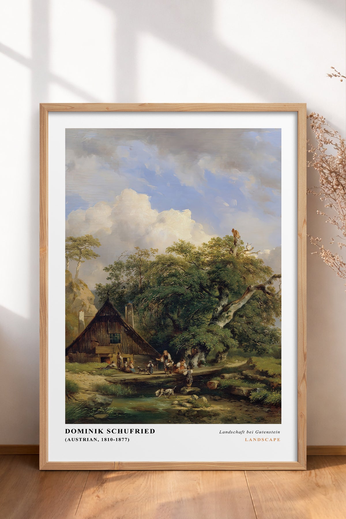 HOMEPACK Ahşap Çerçeveli Tablo Çerçeveli Poster Sanatsal Modern Duvar Dekoru CLS-06