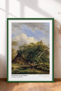 HOMEPACK Ahşap Çerçeveli Tablo Çerçeveli Poster Sanatsal Modern Duvar Dekoru CLS-06