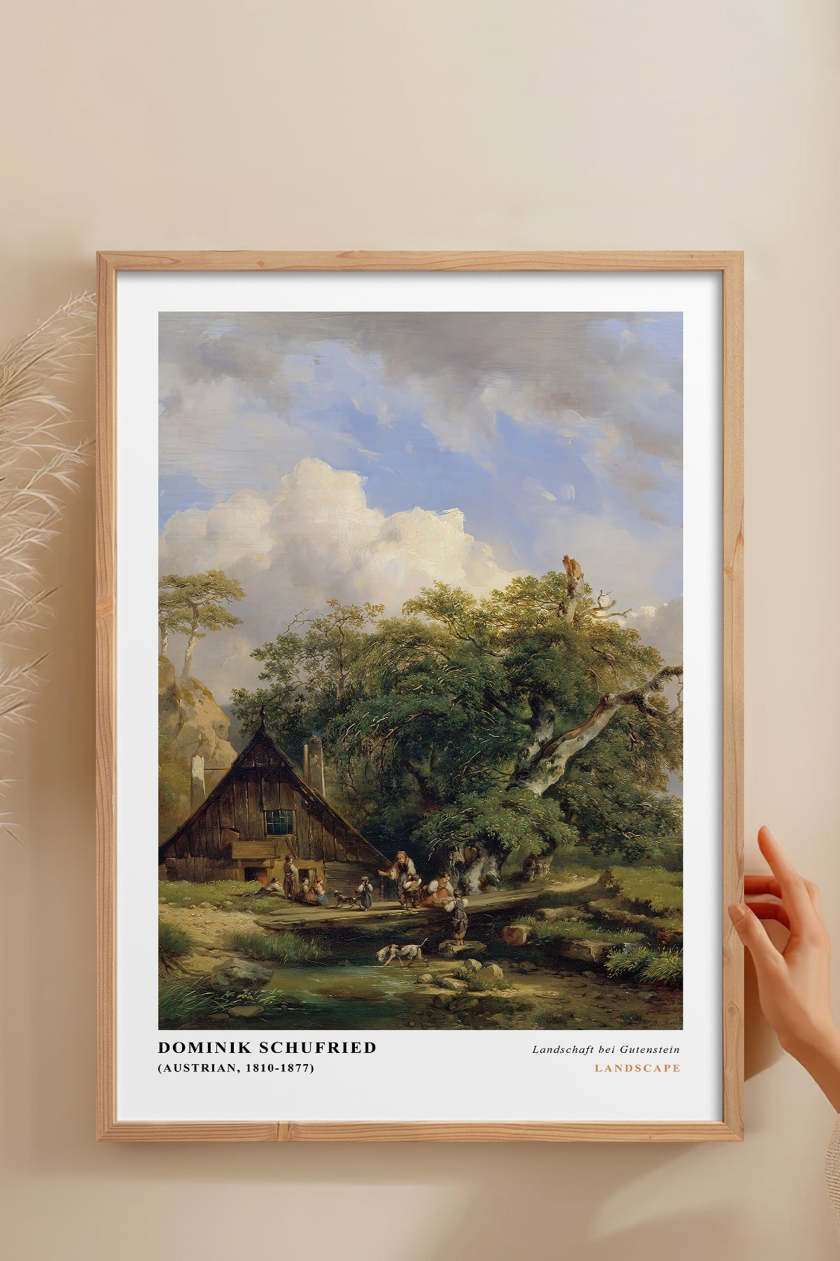 HOMEPACK Ahşap Çerçeveli Tablo Çerçeveli Poster Sanatsal Modern Duvar Dekoru CLS-06