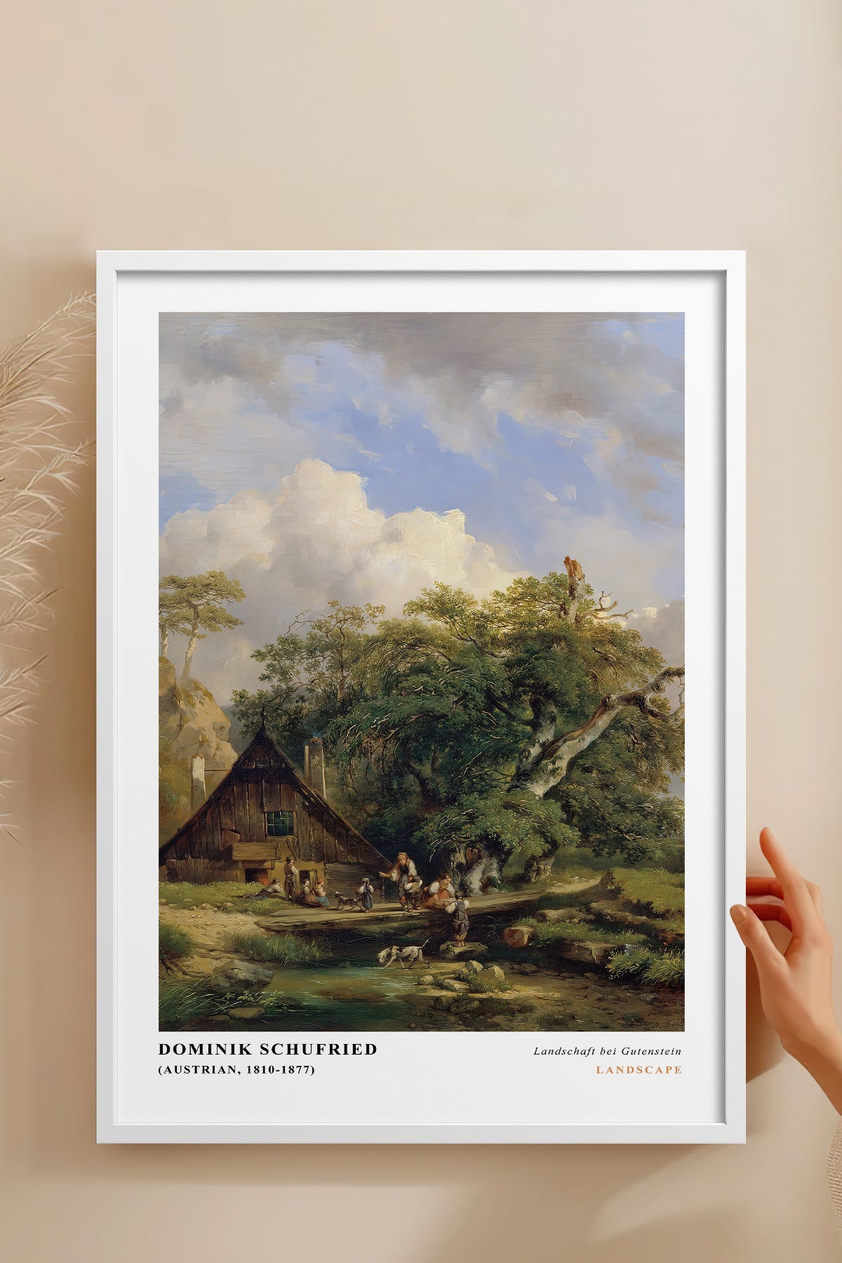 HOMEPACK Ahşap Çerçeveli Tablo Çerçeveli Poster Sanatsal Modern Duvar Dekoru CLS-06