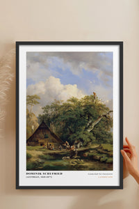 HOMEPACK Ahşap Çerçeveli Tablo Çerçeveli Poster Sanatsal Modern Duvar Dekoru CLS-06