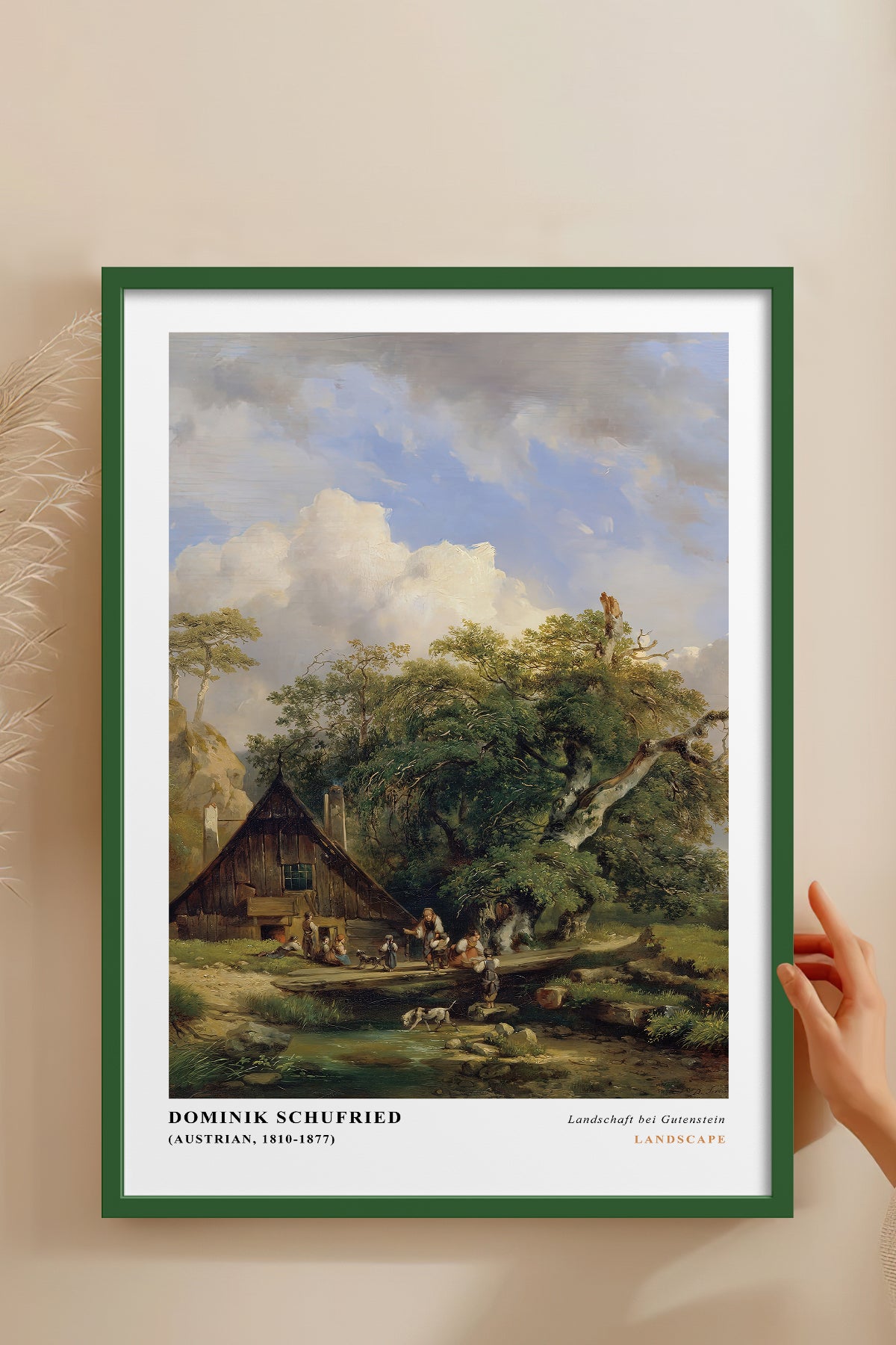 HOMEPACK Ahşap Çerçeveli Tablo Çerçeveli Poster Sanatsal Modern Duvar Dekoru CLS-06