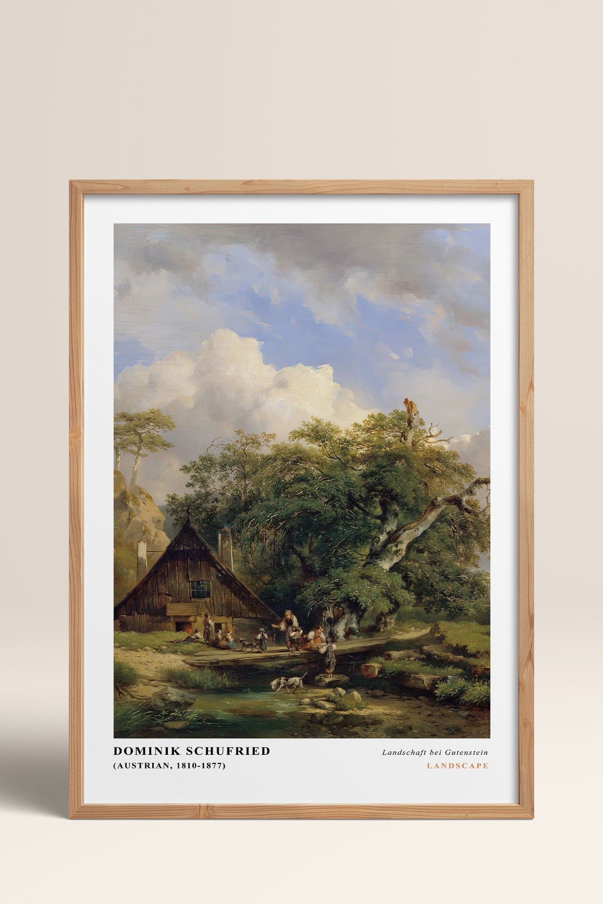 HOMEPACK Ahşap Çerçeveli Tablo Çerçeveli Poster Sanatsal Modern Duvar Dekoru CLS-06