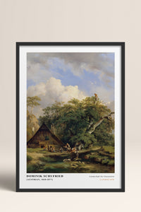 HOMEPACK Ahşap Çerçeveli Tablo Çerçeveli Poster Sanatsal Modern Duvar Dekoru CLS-06