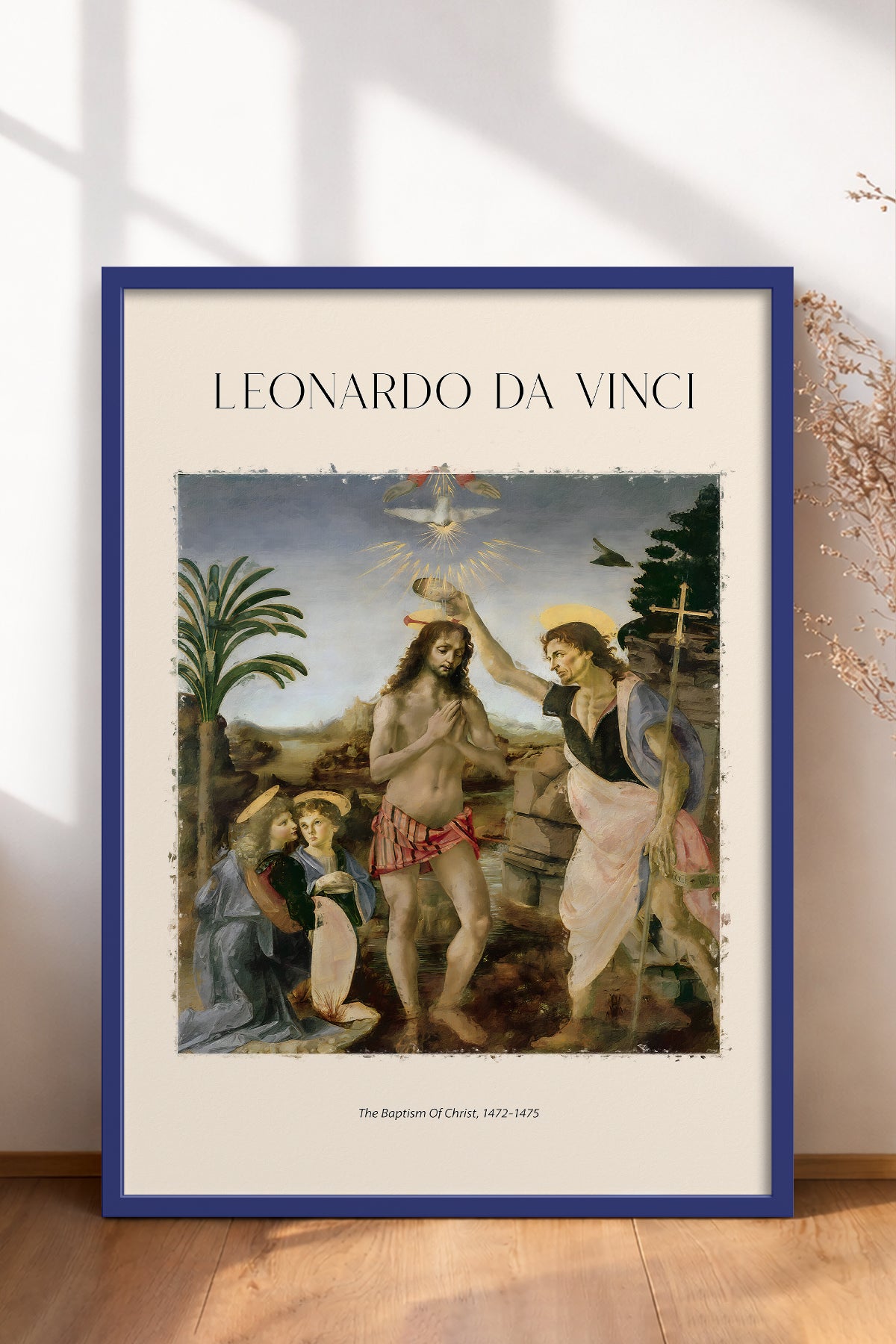 HOMEPACK Ahşap Çerçeveli Tablo Çerçeveli Poster Sanatsal Modern Duvar Dekoru DAVINCI-01