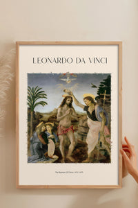 HOMEPACK Ahşap Çerçeveli Tablo Çerçeveli Poster Sanatsal Modern Duvar Dekoru DAVINCI-01