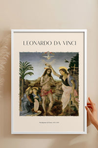 HOMEPACK Ahşap Çerçeveli Tablo Çerçeveli Poster Sanatsal Modern Duvar Dekoru DAVINCI-01