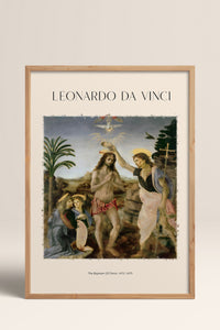 HOMEPACK Ahşap Çerçeveli Tablo Çerçeveli Poster Sanatsal Modern Duvar Dekoru DAVINCI-01