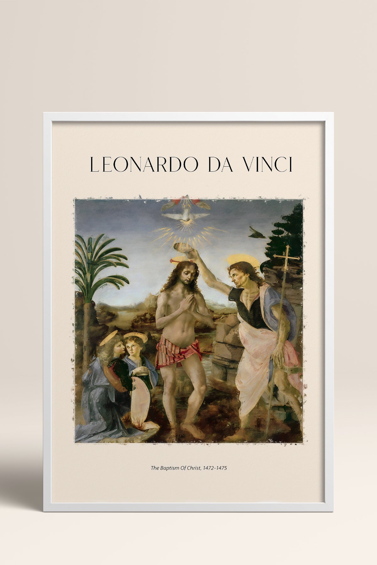 HOMEPACK Ahşap Çerçeveli Tablo Çerçeveli Poster Sanatsal Modern Duvar Dekoru DAVINCI-01